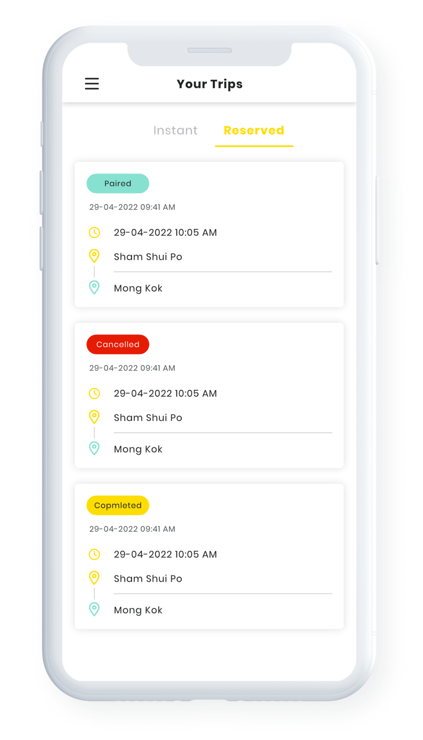 Ride-hailing App Showcase